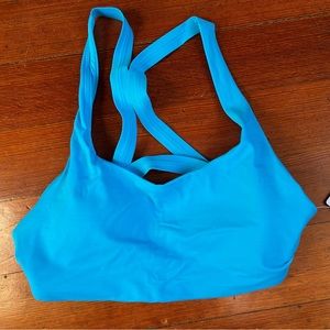 Blue athleta bikini top, new with tags